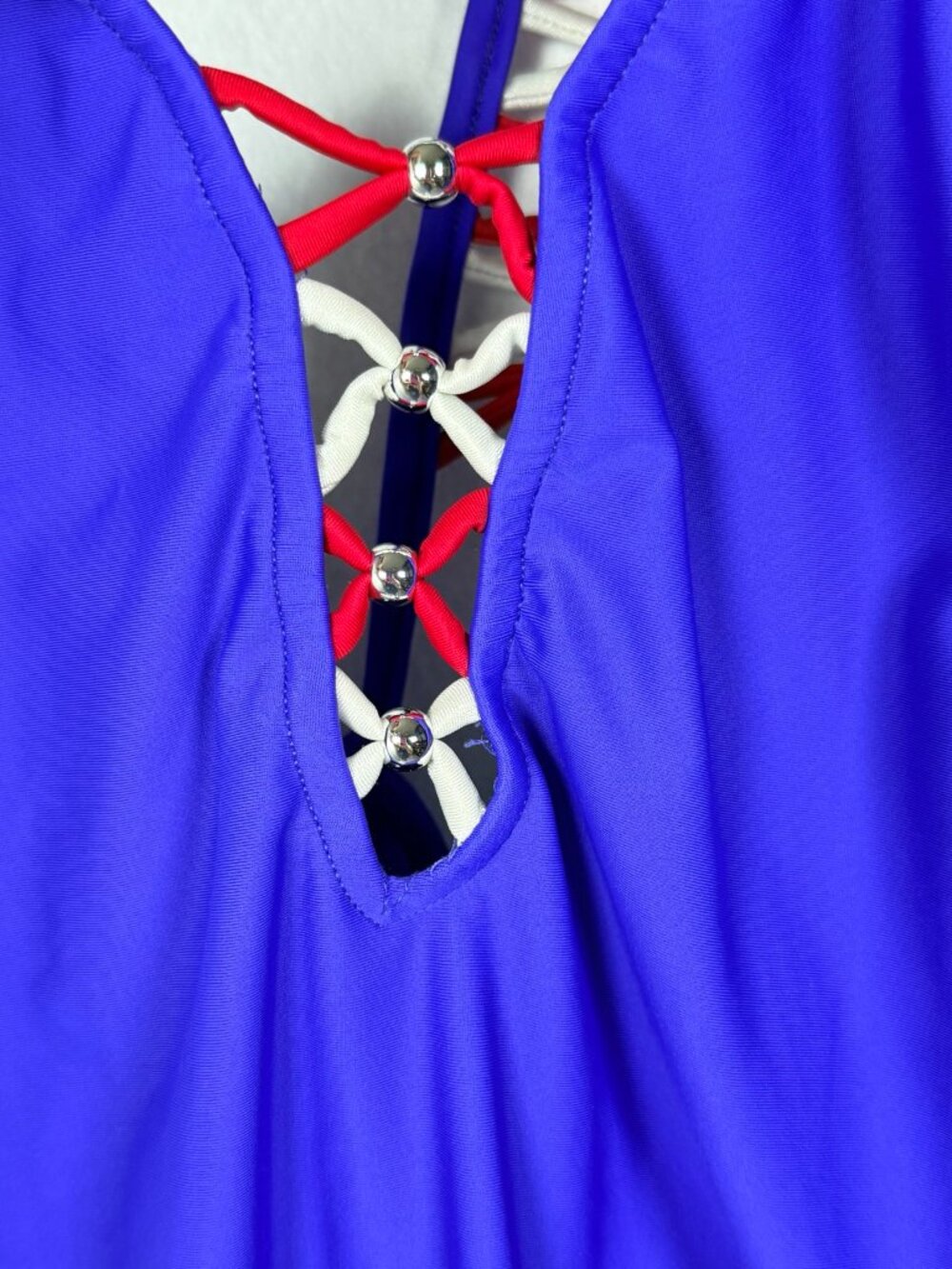 Venus USA Patriotic Crisscross One Piece Swimsuit Sm/Med - Picture 4 of 12